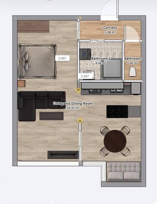 Apartment De 50m2 A 2 Pas Du Port Et Plage! *